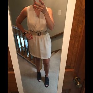 Ivory belt with gold face plate